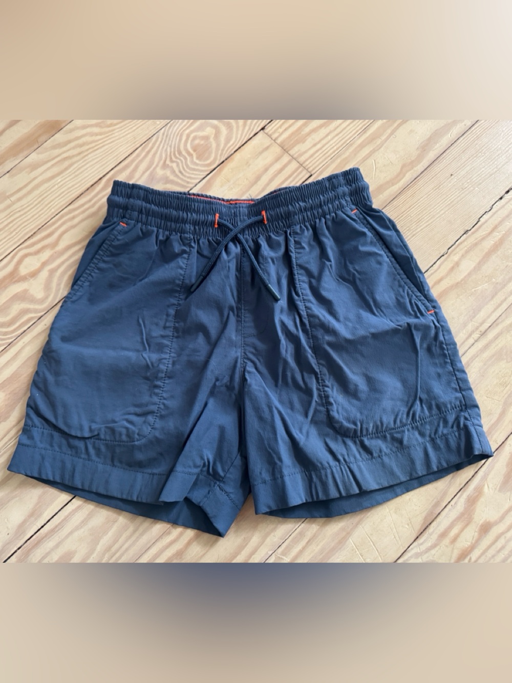 Crewcuts Navy Elastic-Waist Drawstring Shorts